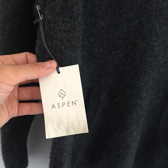 ASPEN Wool Blend Hooded Sweater Sz L - Picture 3 of 7